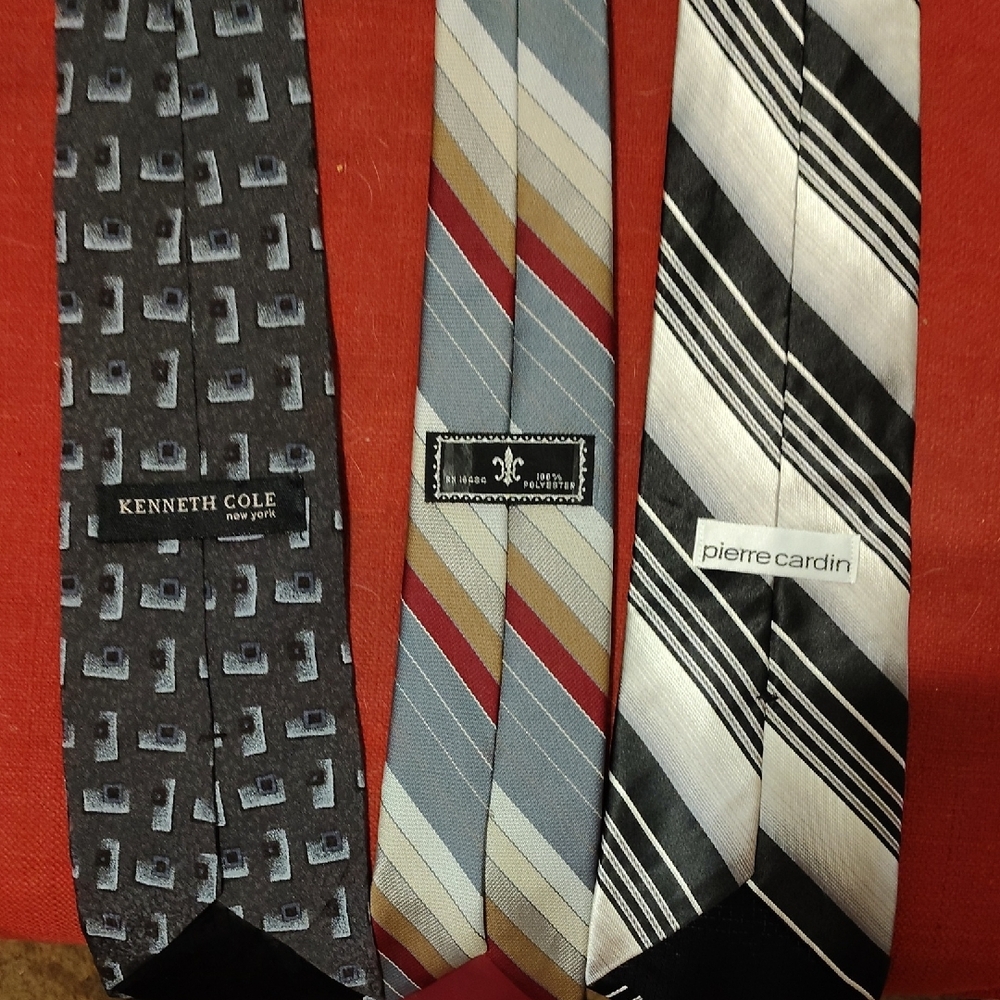 Kenneth Cole, J. Garcia, and Pierre Cardin Ties